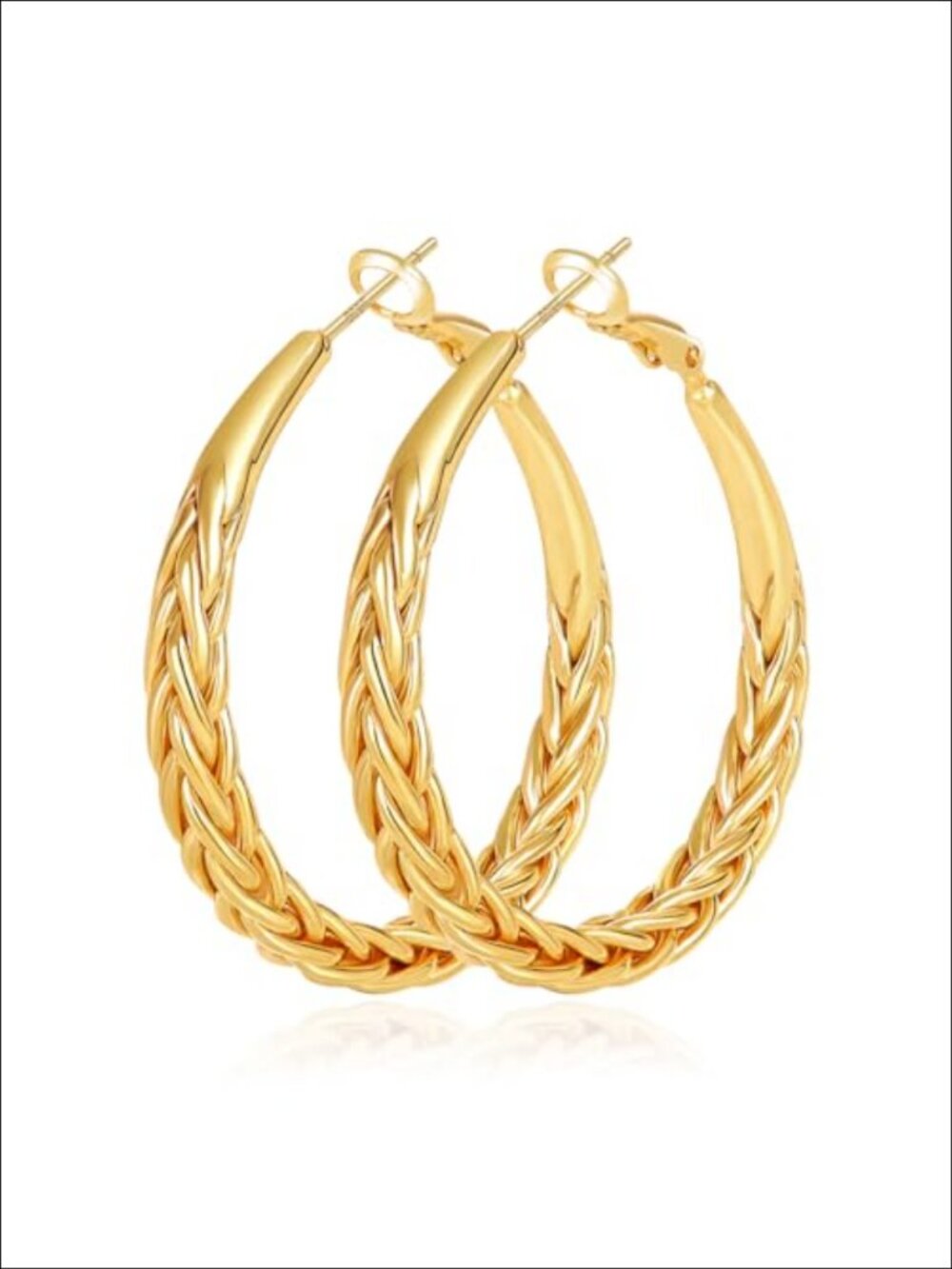Sterling Silver Hoop Earrings Hypoallergenic Thick Hoops
